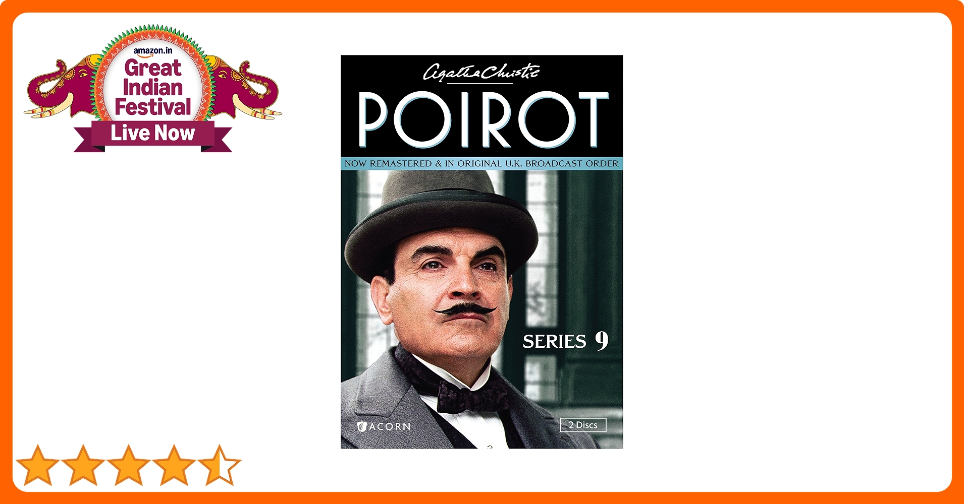 (未使用･未開封品)Agatha Christie&#39;s Poirot: Series 9 [Blu-ray] Amazon.com: AGATHA CHRISTIE'S POIROT: SERIES 9 DVD : David